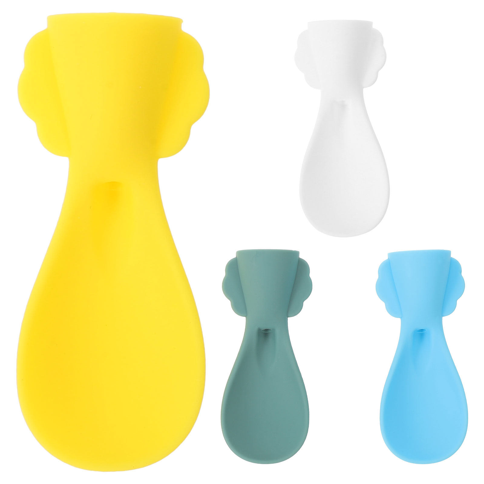 Baby Food Reusable Pouches - 4 Buah Sendok Makan Bayi Silikon