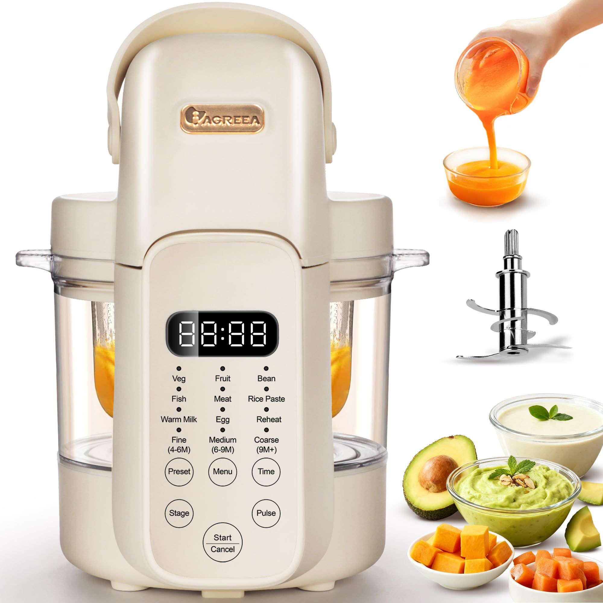 Baby Food Blender And Steamer - Pembuat Makanan Bayi 9 in 1,