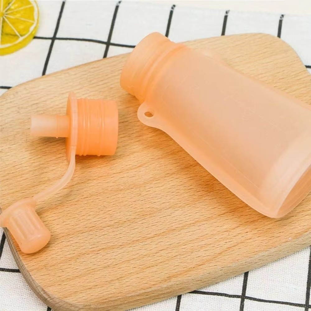 Baby Food Reusable Pouches - Kantong Makanan Bebas BPA, Segel Anti