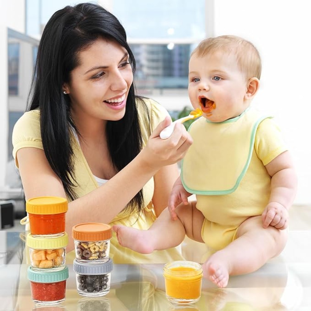 Baby Food Glass - 6 Buah Toples Makanan Bayi Kaca