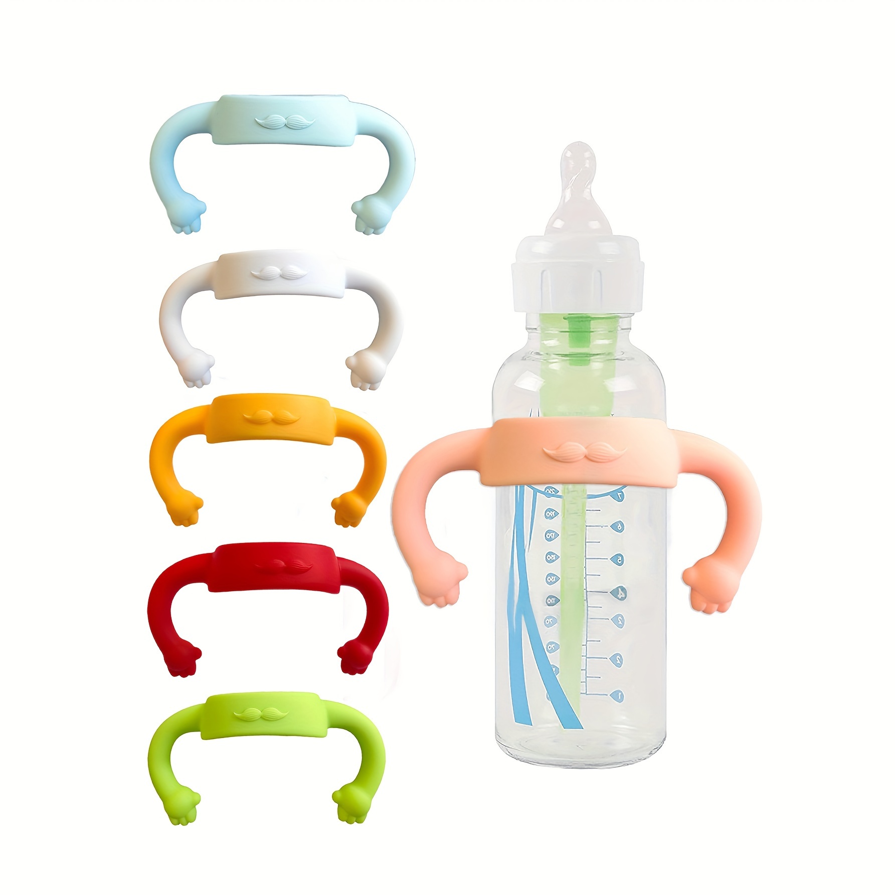 Baby Food Bottle - Lengan Pegangan Botol Bayi Universal Silikon