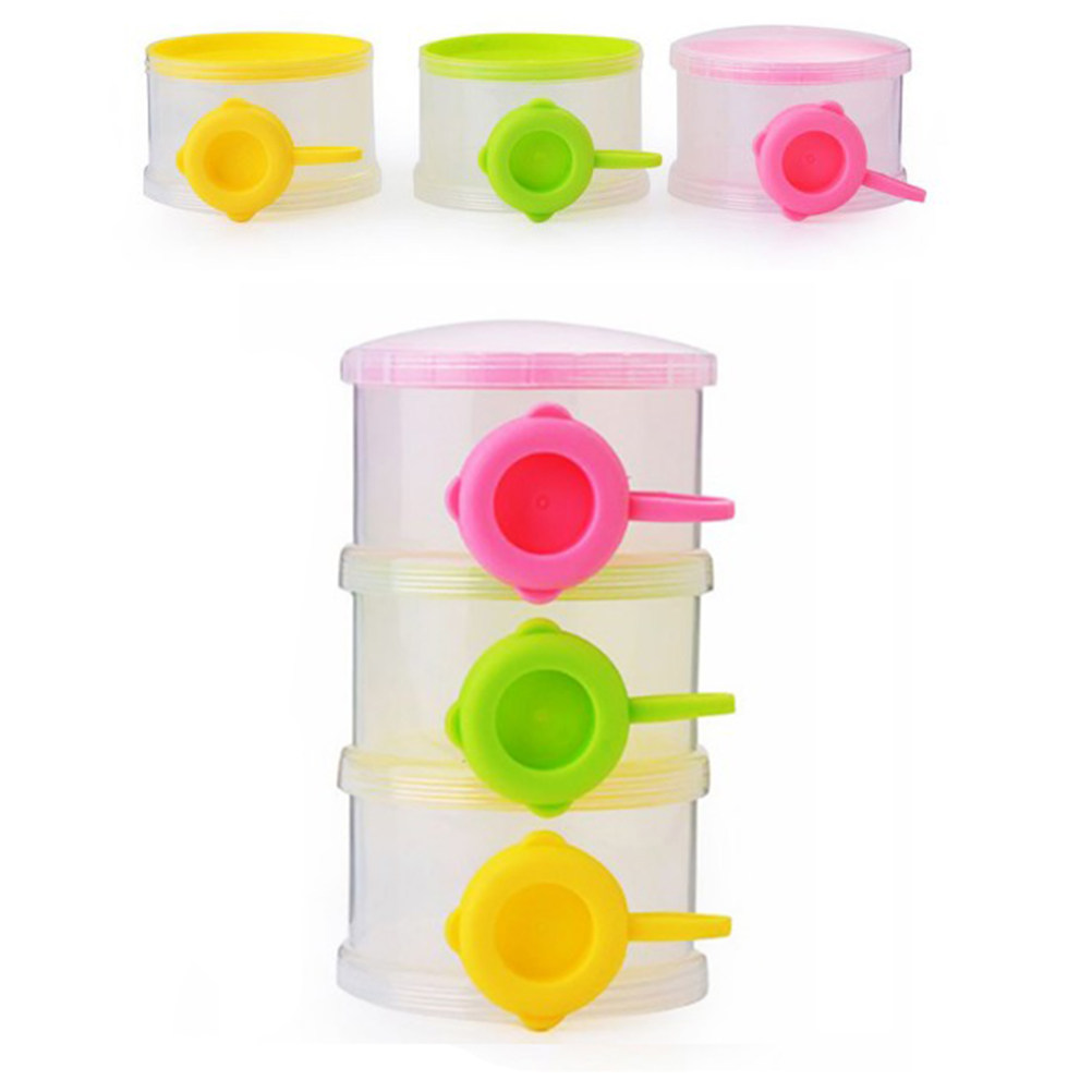Feeding Baby Food - Dispenser Susu Bubuk Portabel 3 Lapis,
