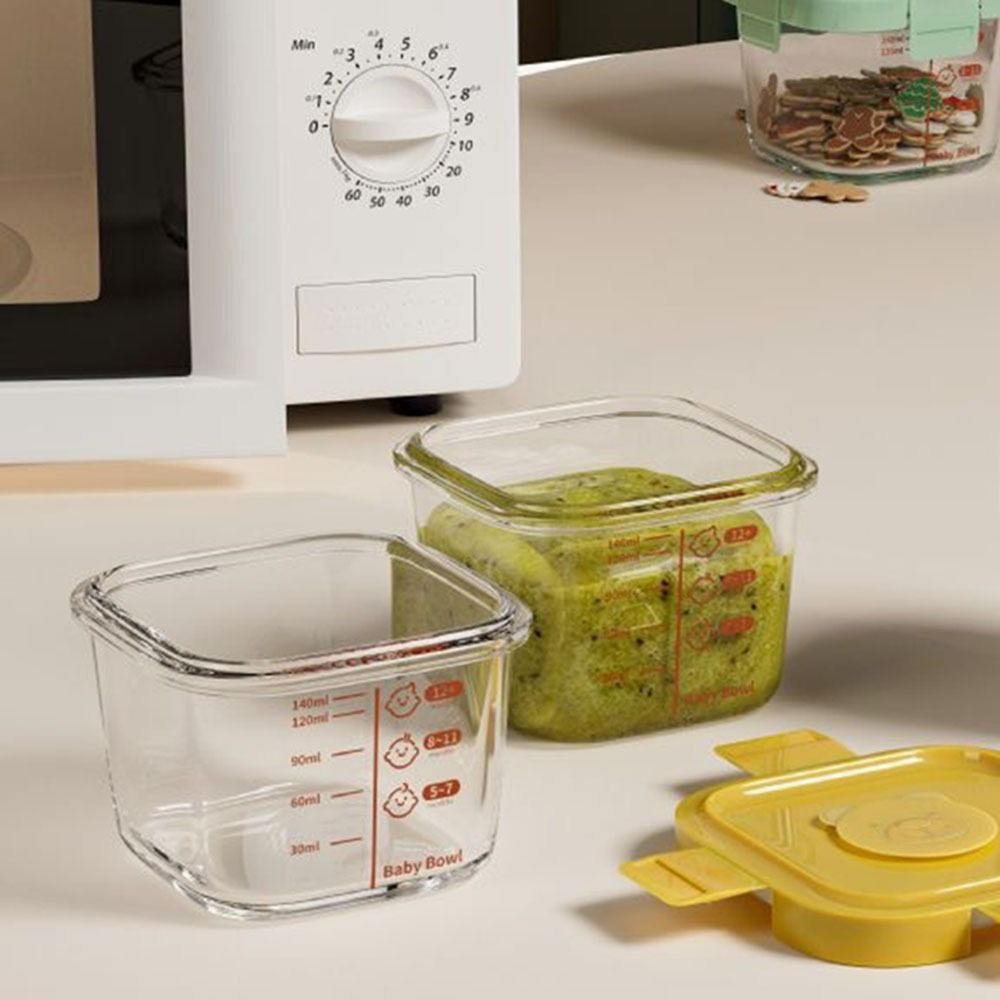 Baby Food Glass - Kotak Penyimpanan Makanan Baru 170ml, Wadah