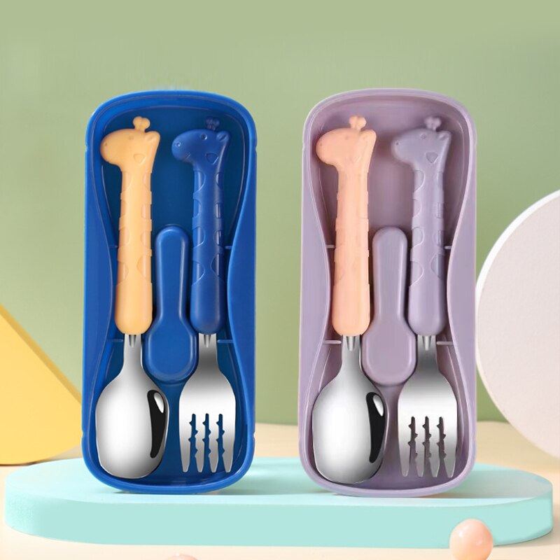 2PCS Peralatan Makan Anak 304  - Baby Food Utensil ulasan dan harga