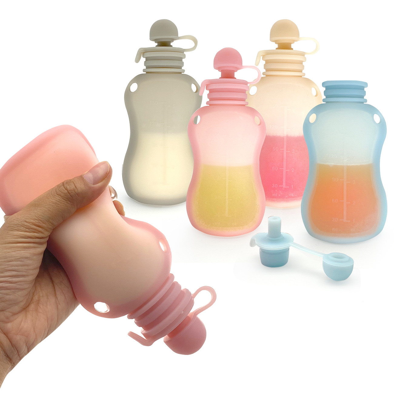 Tas penyimpanan susu 150ml, ka - Baby Food Reusable Pouches ulasan dan harga