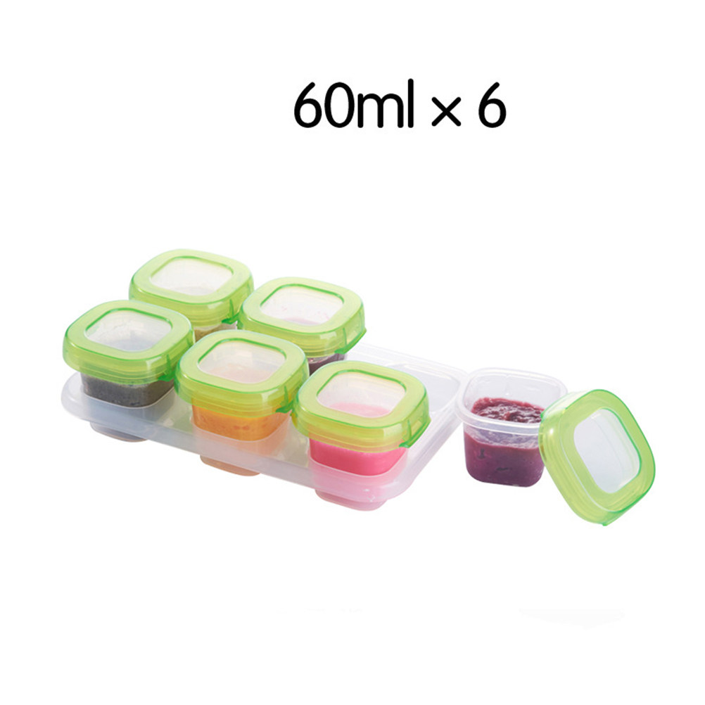 6 Buah Kotak Makanan Portabel  - Freezer Tray Baby ulasan dan harga