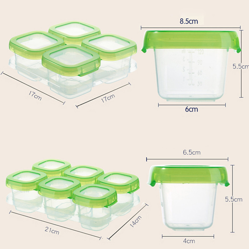 6 Buah Kotak Makanan Portabel  - Freezer Tray Baby ulasan dan harga