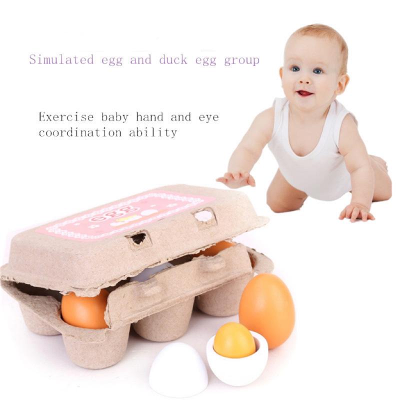6 Buah Set Telur Buatan Kayu D - Baby Food Egg ulasan dan harga