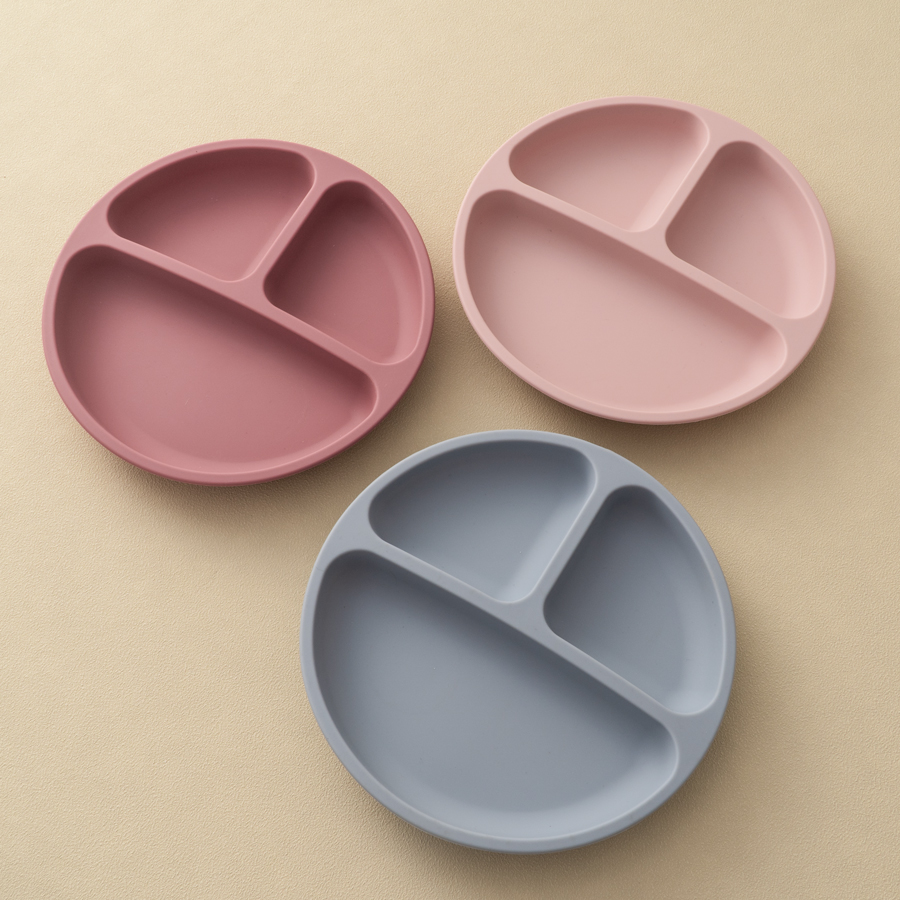 1 buah piring makan silikon pe - Baby Food Utensil ulasan dan harga