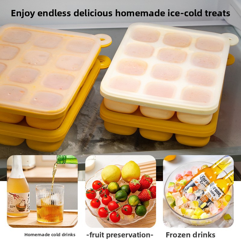 Cetakan Es Batu Silikon Platin - Freezer Tray Baby ulasan dan harga
