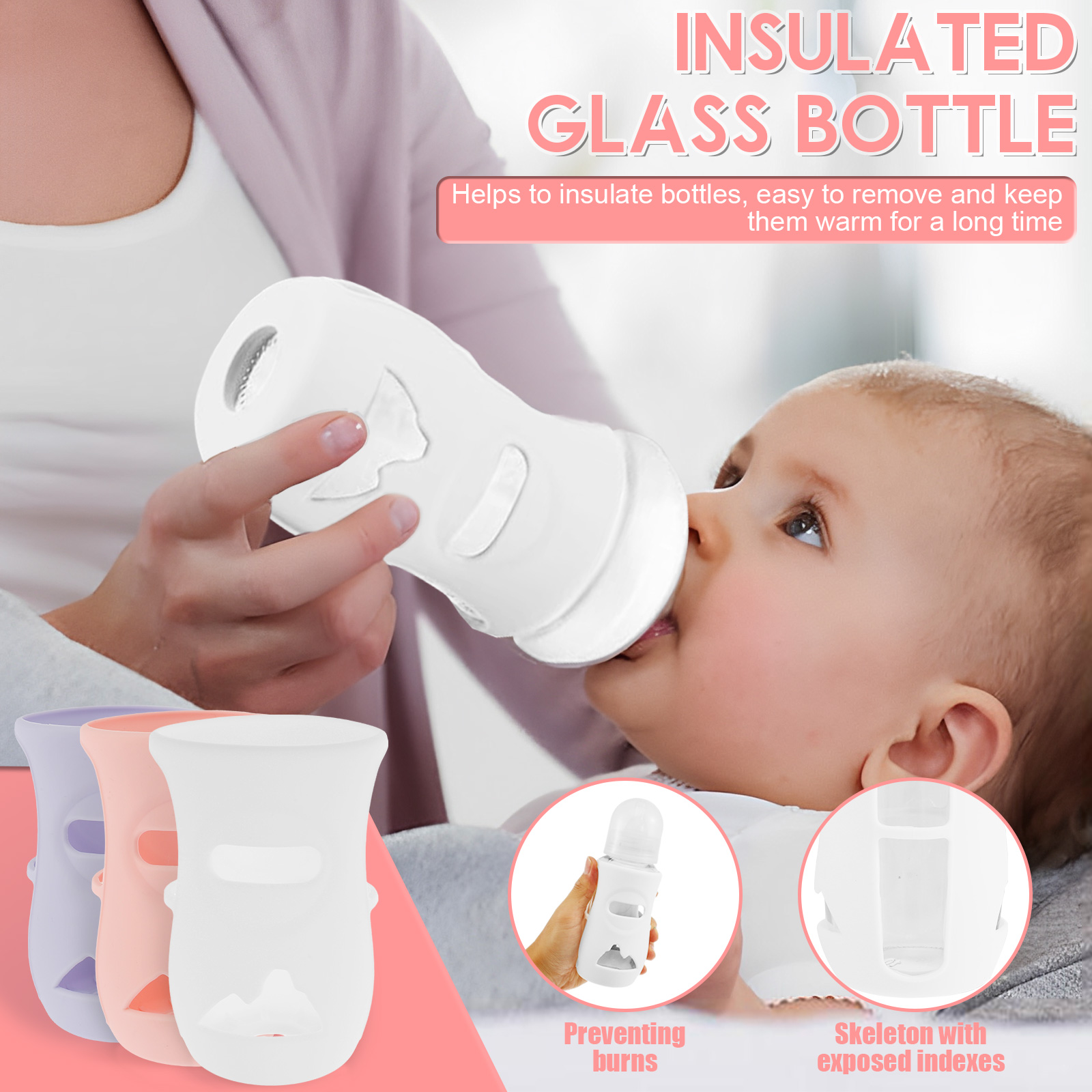 Penutup botol silikon lengan b - Baby Food Glass ulasan dan harga