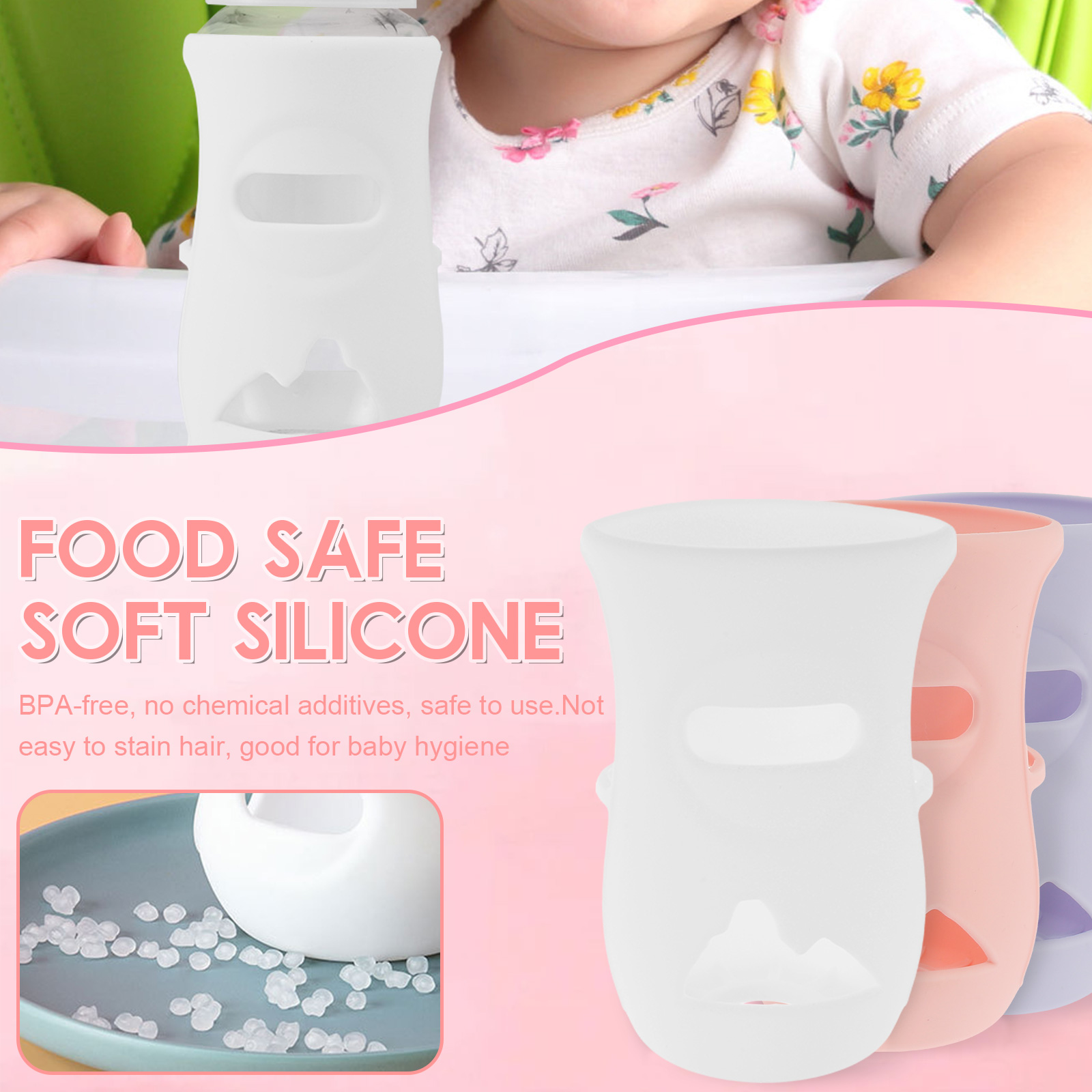 Penutup botol silikon lengan b - Baby Food Glass ulasan dan harga
