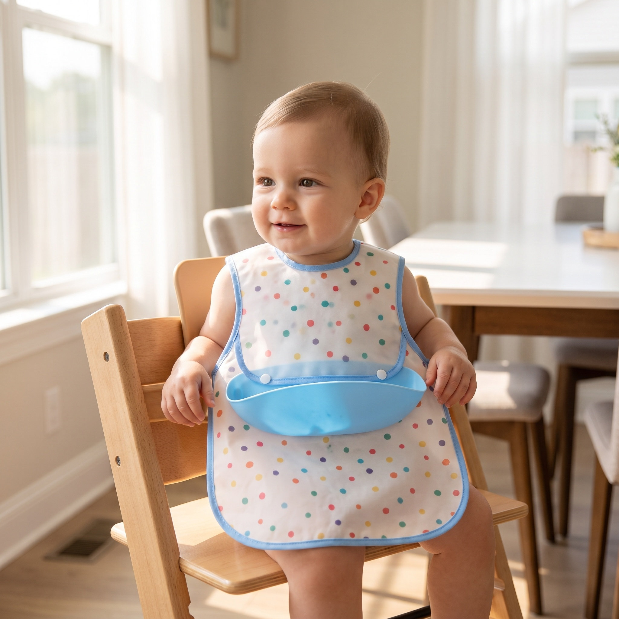 Celemek Bayi dengan Kantong, C - Feeding Baby Food ulasan dan harga