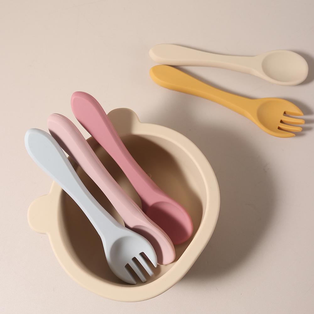 Nama Kustom 1 Pasang Sendok da - Baby Food Utensil ulasan dan harga