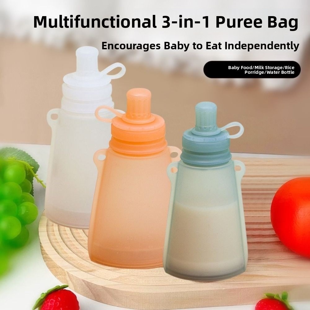 Kantong Makanan Bayi Silikon B - Baby Food Reusable Pouches ulasan dan harga