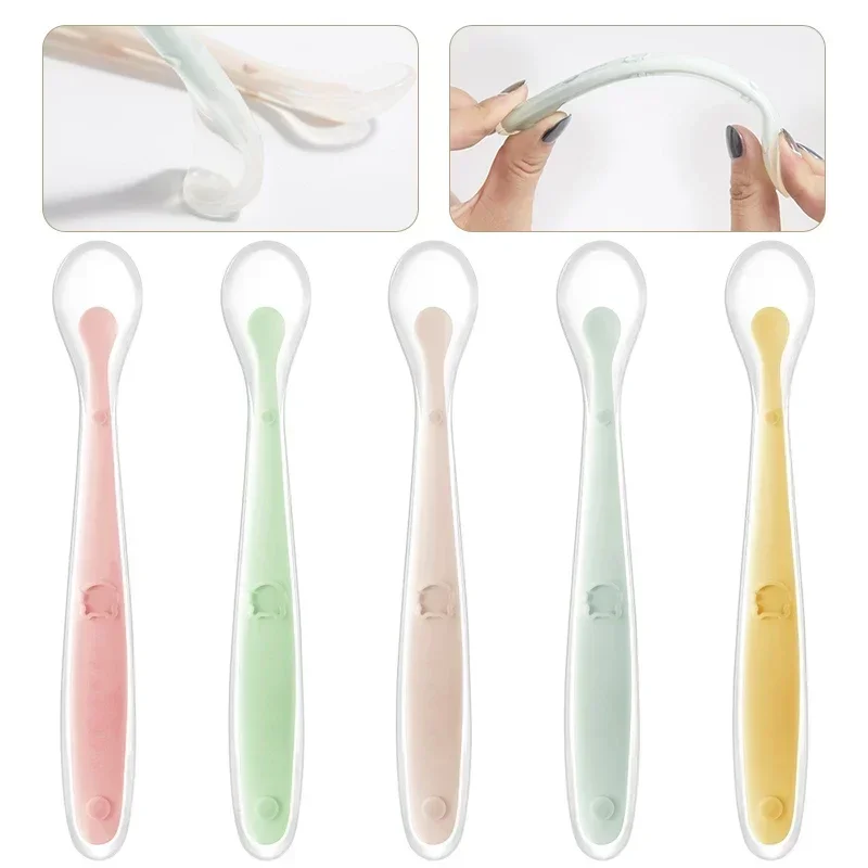 Sendok Bayi Silikon Lembut Sen - Baby Food Utensil ulasan dan harga