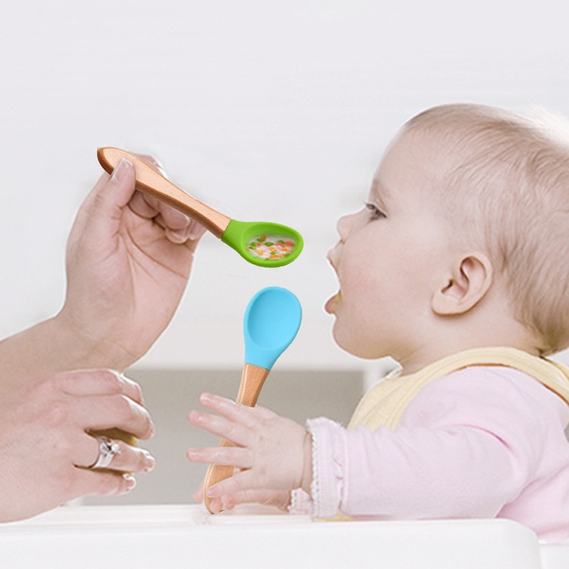 2 Buah/Set Sendok Garpu Siliko - Baby Food Utensil ulasan dan harga