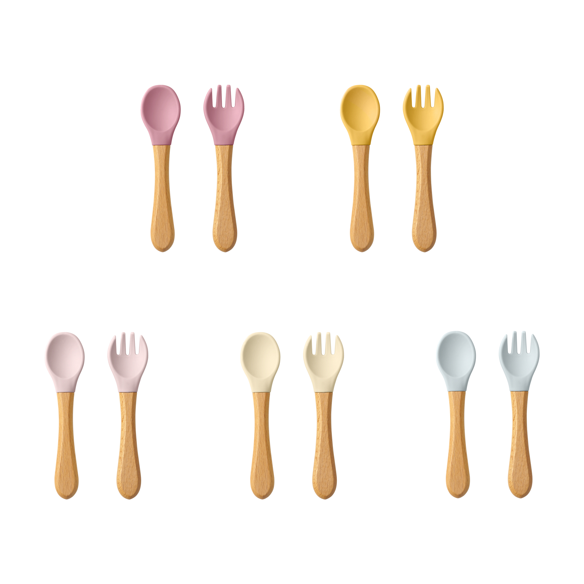Sendok belajar bayi, 2 buah Se - Baby Food Utensil ulasan dan harga