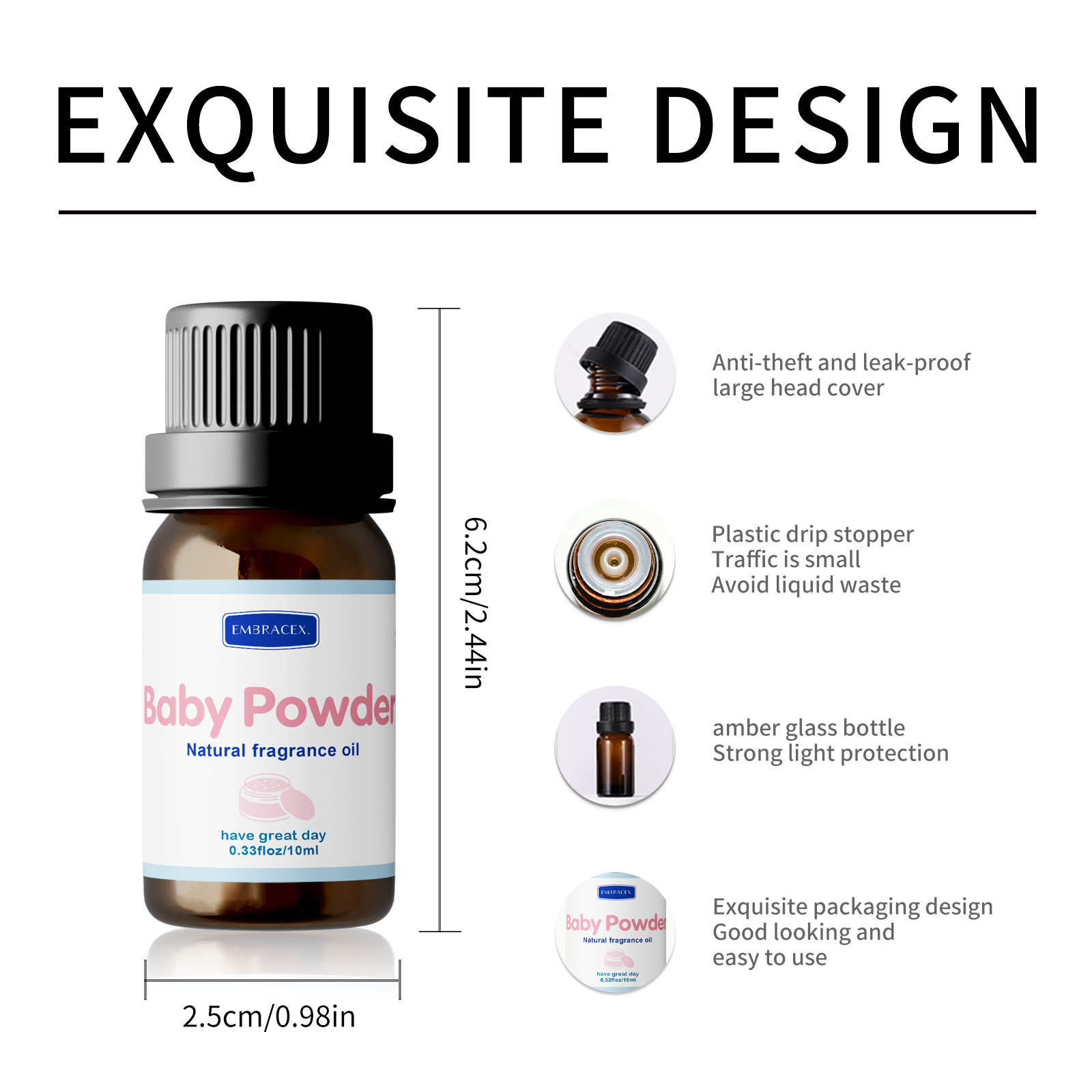 10ml Minyak Esensial Bedak Bay - Baby Food Oil ulasan dan harga